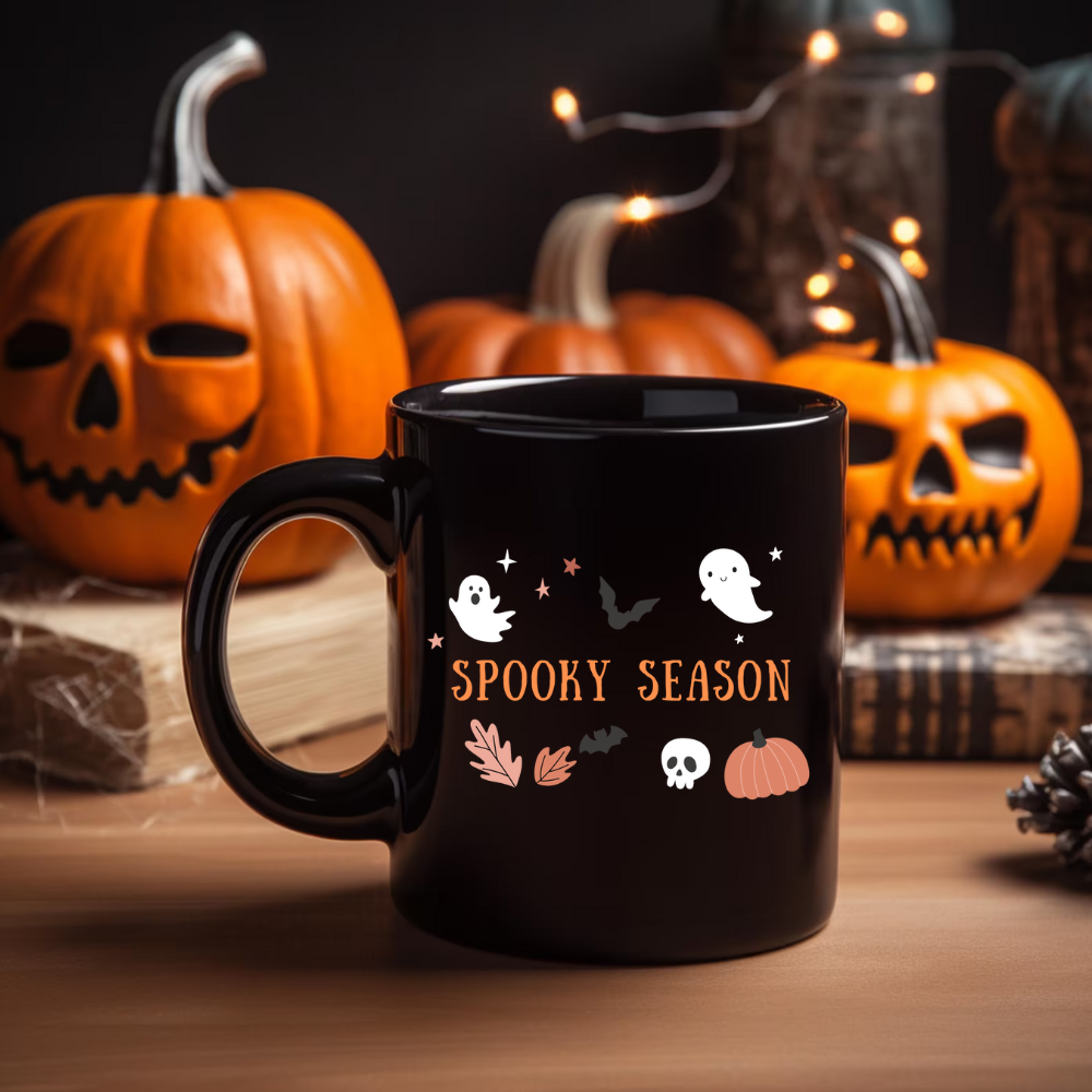 Spooky Season Halloween Ceramic Mug, (11oz, 15oz)