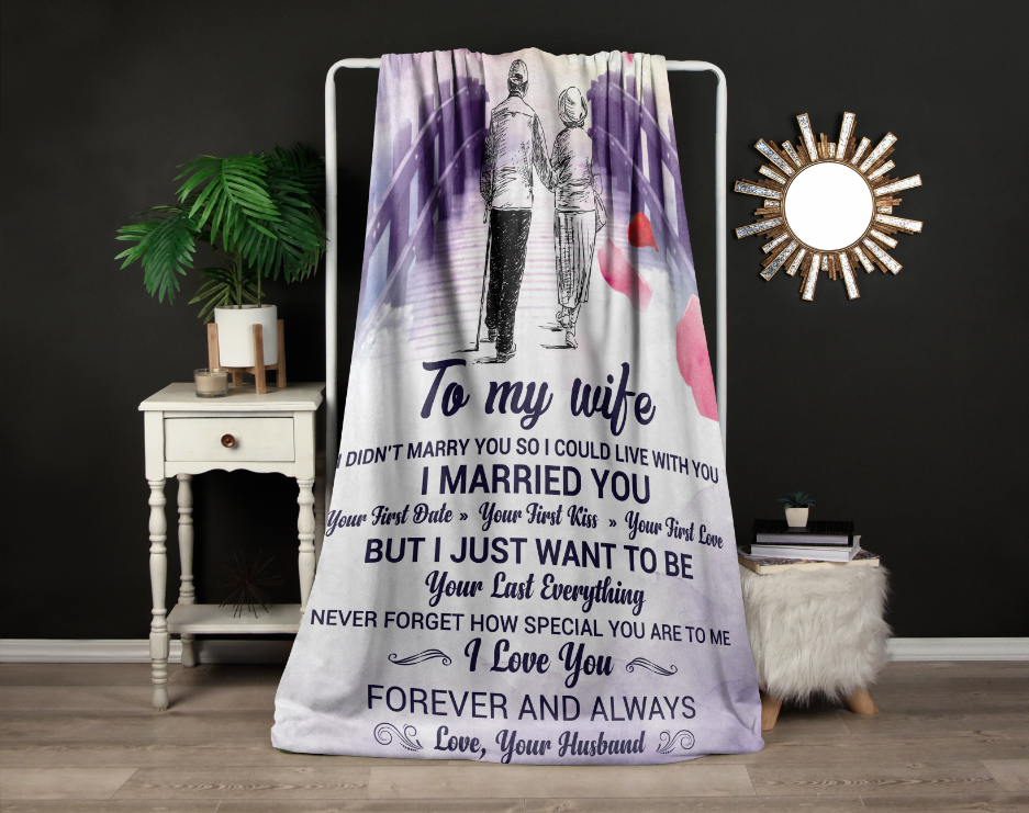 To My Wife | Velveteen Plush Blanket